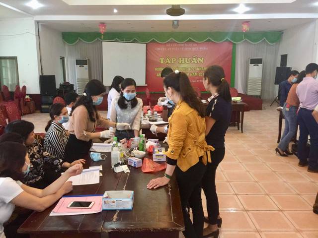 Nghệ An: Tổ chức tập huấn sử dụng test nhanh về an toàn thực phẩm cho cán bộ tuyến huyện, xã trên địa bàn tỉnh