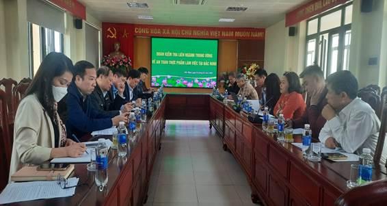 Đoàn kiểm tra liên ngành trung ương số 01 kiểm tra công tác đảm bảo an toàn thực phẩm trong dịp Tết Nguyên đán Quý Mão và mùa Lễ hội Xuân năm 2023  tại tỉnh Bắc Ninh, Hà Nam