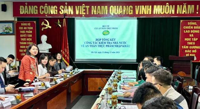 Họp tổng kết công tác kiểm tra nhà nước  về an toàn thực phẩm nhập khẩu năm 2024