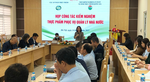 Tổ chức họp công tác kiểm nghiệm thực phẩm phục vụ quản lý nhà nước tại Hà Nội