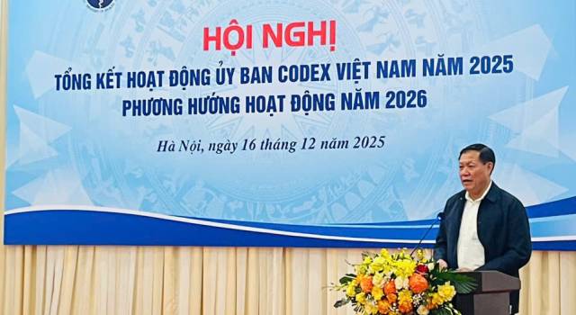 Hội nghị tổng kết hoạt động của Ủy ban Codex Việt Nam năm 2025
