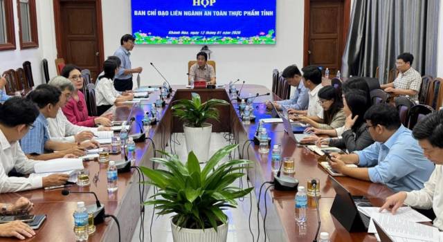 Khánh Hòa: Tổng kết công tác bảo đảm an toàn thực phẩm năm 2025, triển khai nhiệm vụ năm 2026